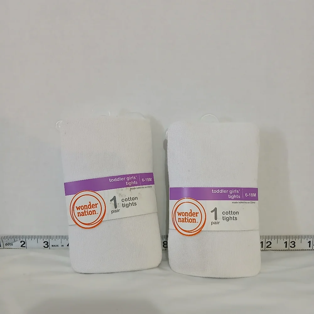 WONDER NATION TODDLER GIRL'S TIGHTS SIZE‎ 6-18 MONTHS